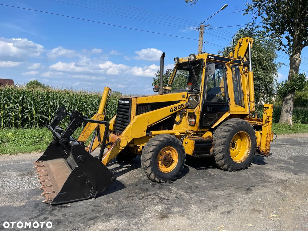 Caterpillar Koparko Ładowarka Cat 428B Caterpillar 428 Koparka Teleskop Krokodyl Widły - 17