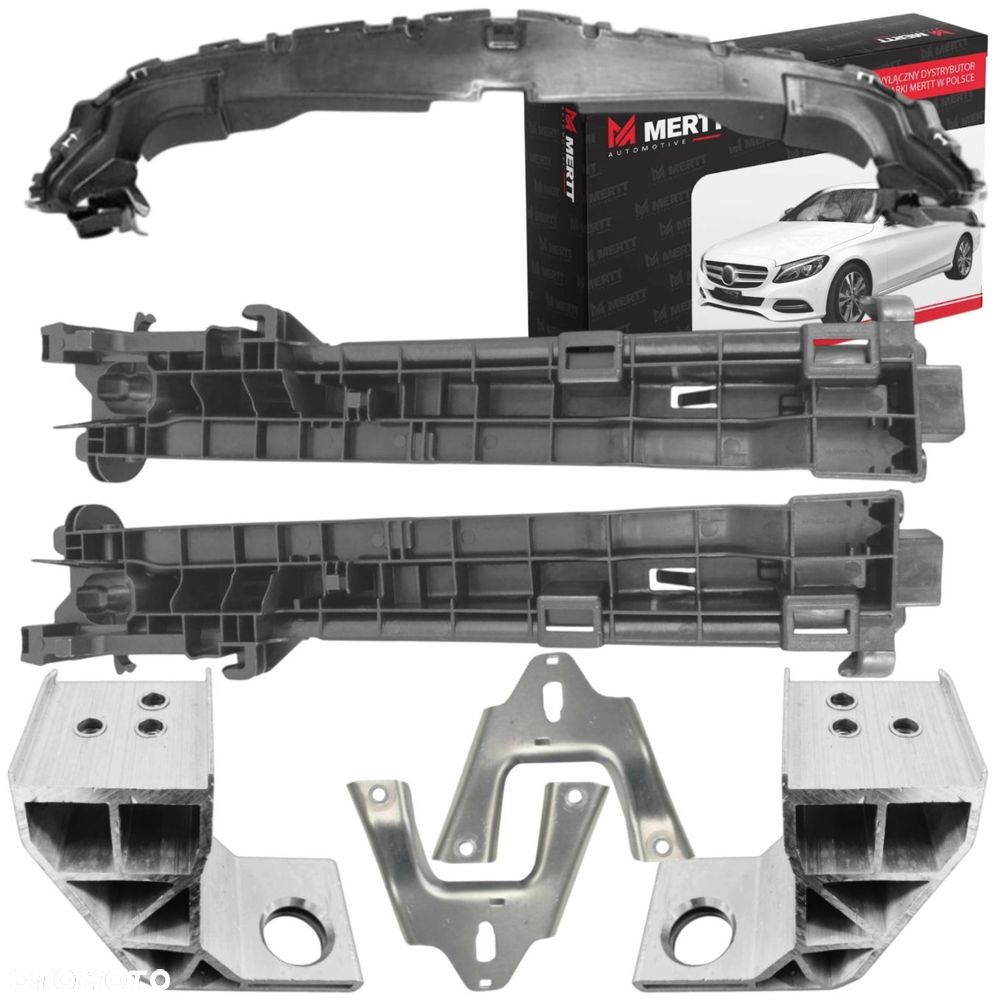 MERCEDES C KLASA W205 2014-2021 MOCOWANIE OBUDOWA RAMKA CHŁODNICY ADAPTER - 1