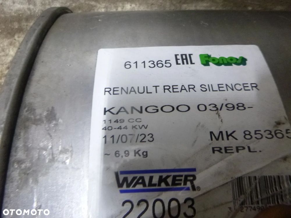 renault kangoo 1 I 1,2 tłumik nowy walker końcowy - 2