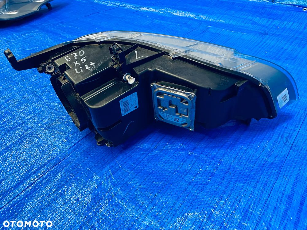 REFLEKTOR LAMPA LEWA PRAWA LEWY PRAWY PRZÓD PRZEDNIA XENON KSENON BI-XENON NIESKRĘTNY LCI BMW X5 E70 LIFT 11R ; 7240787 7240788 63117240787 63117240788 ORYGINAŁ EUROPA - 16