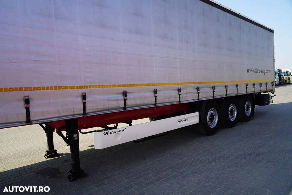 Wielton CORTINĂ STANDARD / REMORCA DIN OȚEL - 9 M / AXĂ RIDICATĂ / SAF / - 10