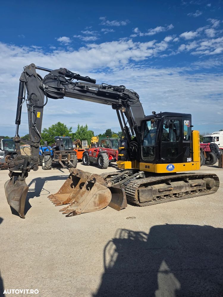 Caterpillar Cat 314E LCR deporte / 3cupe excavator pe senile compact aproape unic - 1