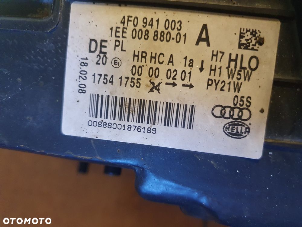 REFLEKTOR LEWY AUDI A6 C6 H7 ZWYKŁY EUROPA - 9