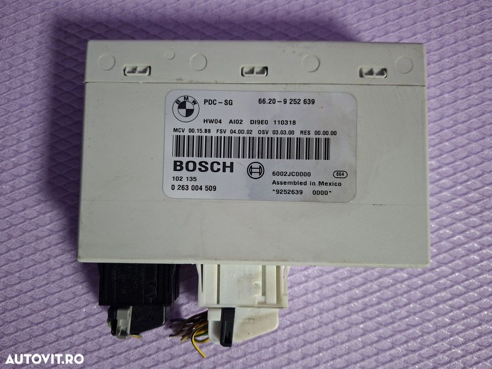 Modul PDC senzori de parcare BMW E81 E82 E87 E90 E91 E92 Cod 9252639 - 1