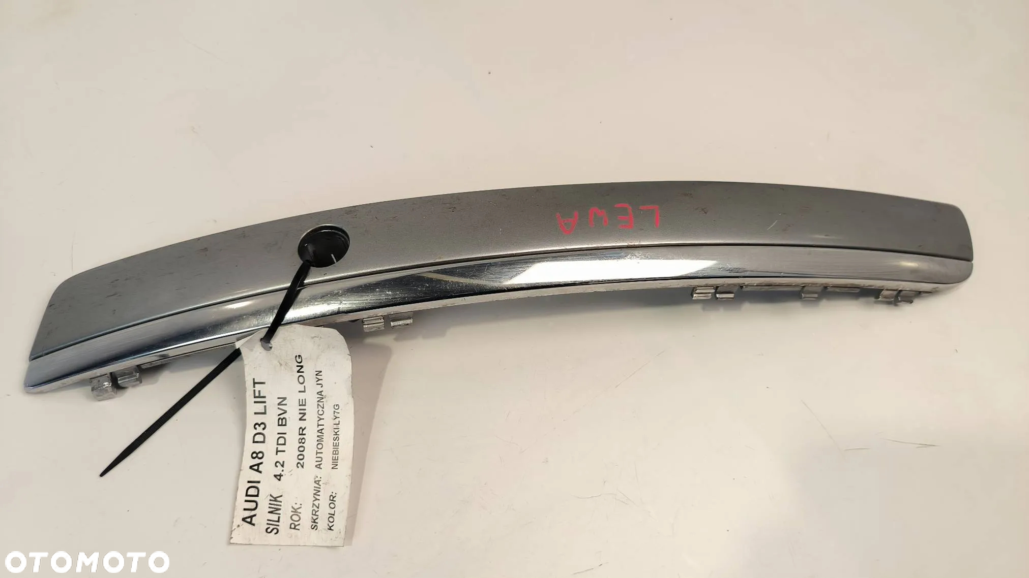 LISTWA CHROM LEWA PRZÓD 4E0807223AB Audi, A8 S8 D3 - 2