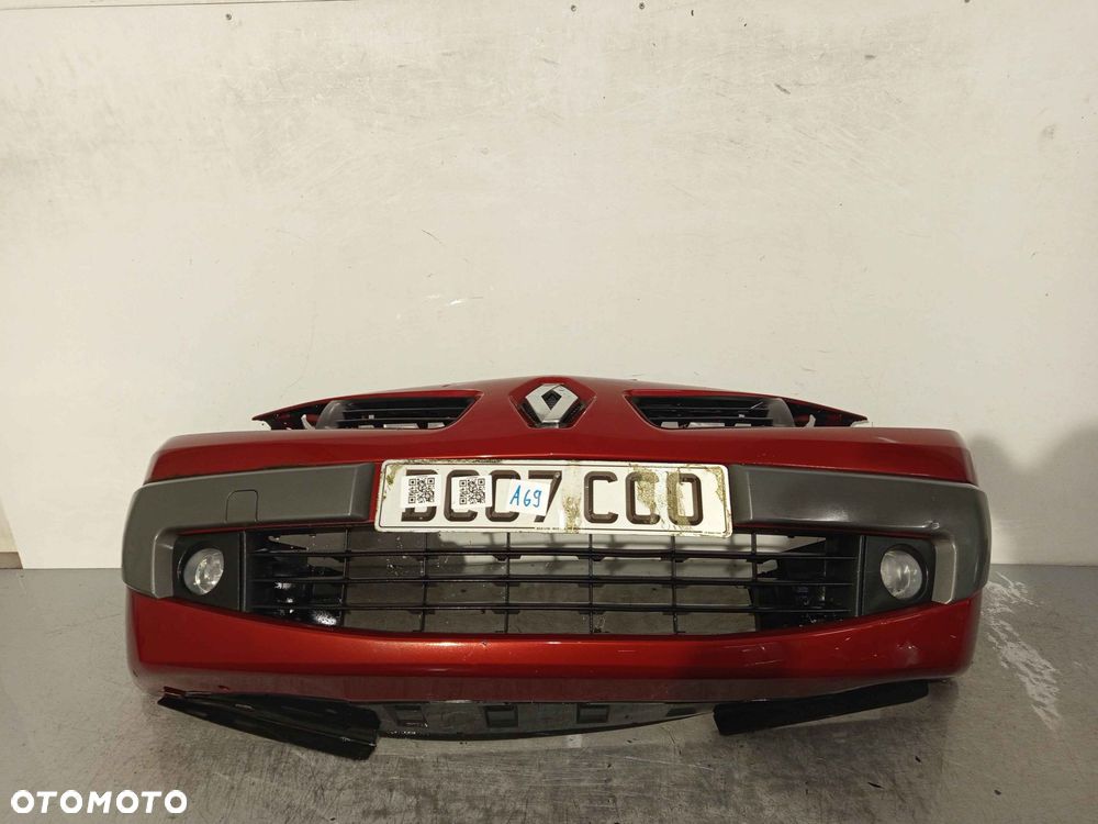 + ZDERZAK PRZÓD PRZEDNI RENAULT MEGANE II 2 LIFT FL TEB76 BORDO BORDOWY HALOGENY - 1