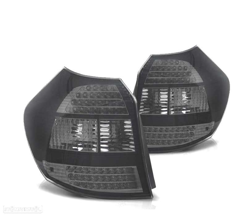 FAROLINS TRASEIROS LED BMW E87 04-07 CROMADO ESCURECIDO - 3