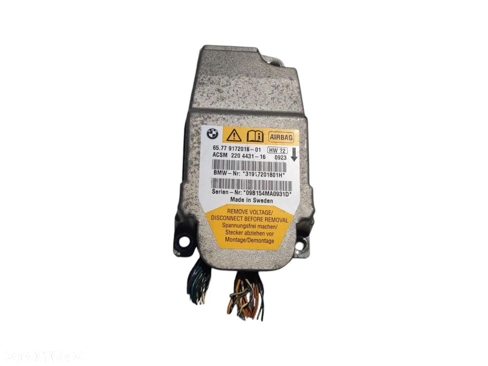 DESKA KONSOLA PODUSZKA AIR-BAG NAPINACZE SENSOR BMW 5 E60 E61 LIFT LCI 07- - 9