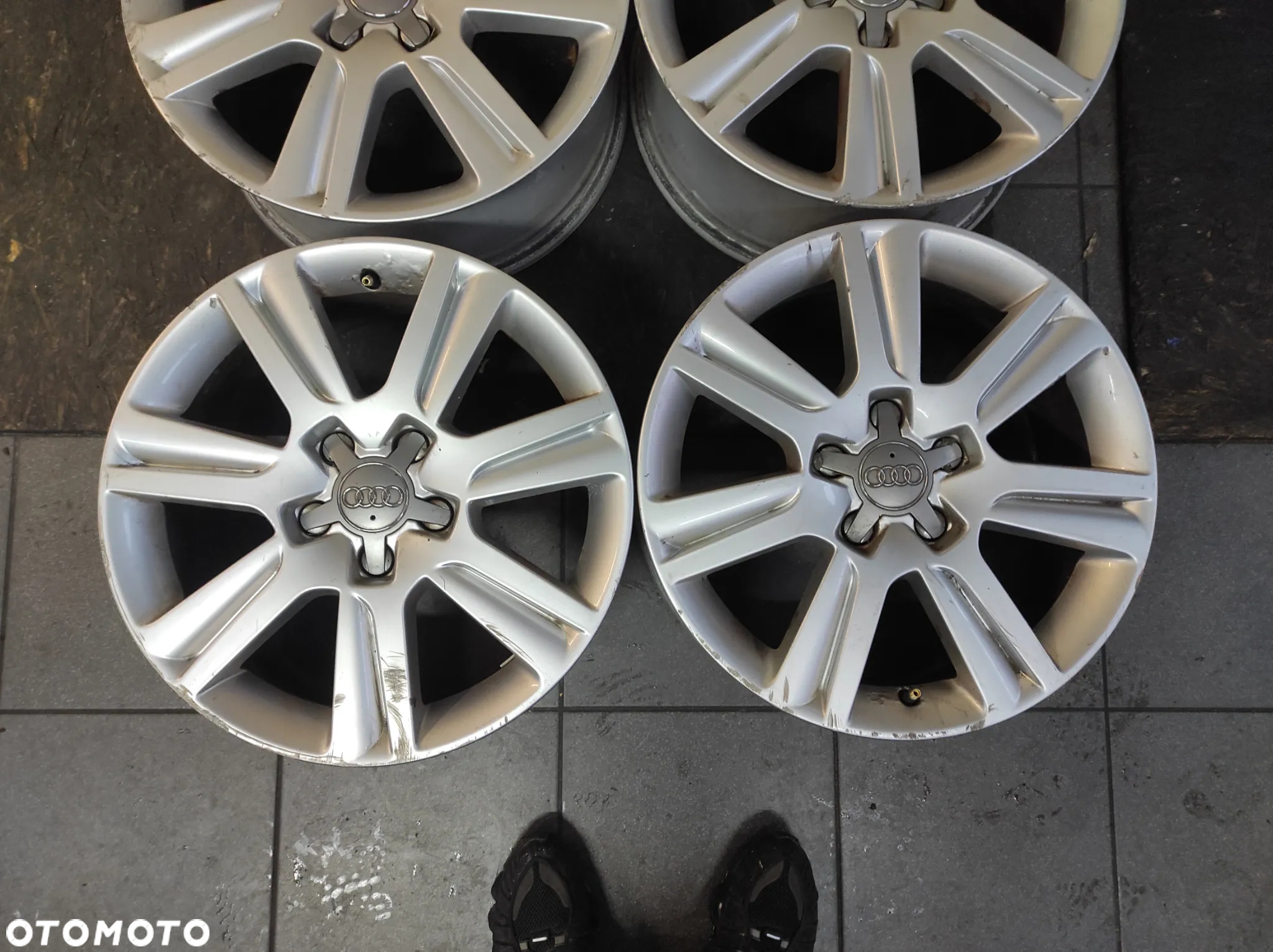 ORYGINALE FELGI ALUFELGI KOŁA 7.5J x 17 H2 ET45 AUDI A4 B8 A5 8T Q5 8R S-LINE 8K0601025B WYSYŁKA !!!! - 2