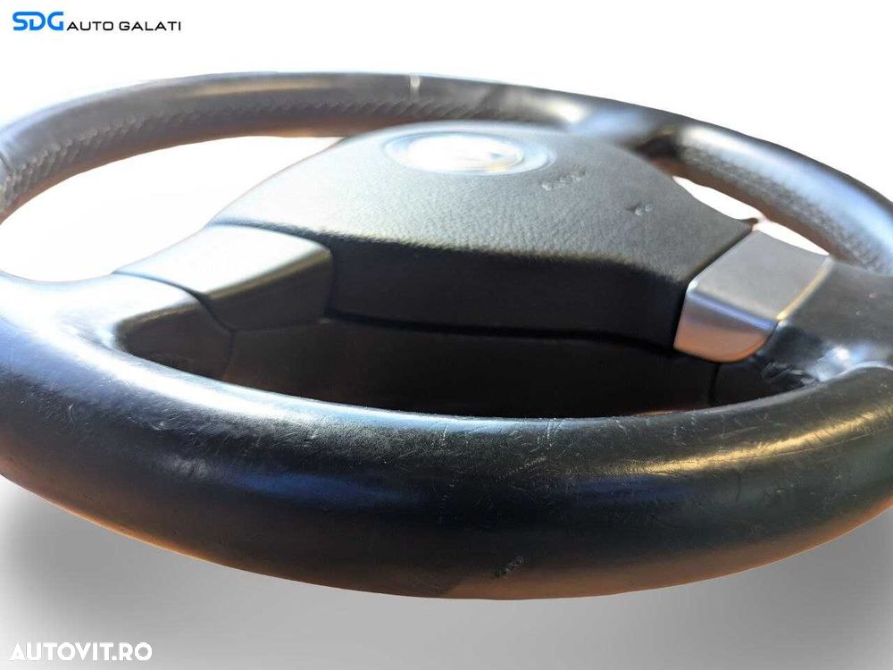 Volan din Piele in 3 Spite FARA Airbag Volkswagen Golf 5 2004 - 2008 [L9118] - 3