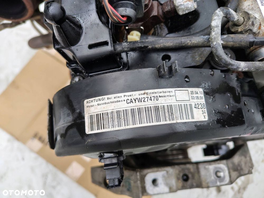 SILNIK KOMPLETNY CAY CAW BEZ NASTAWNIKA VW CADDY 3 III 1.6 TDI 96 TYŚ KM - 9