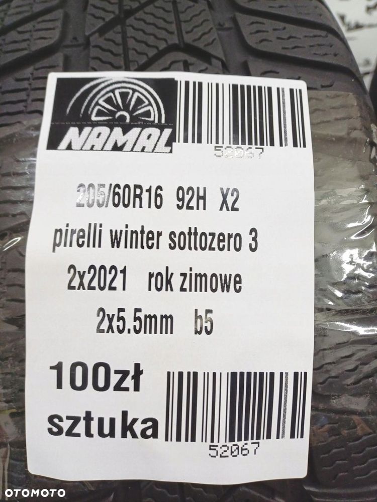 2x 205/60R16 pirelli 2021 opony zimowe 52067 - 8