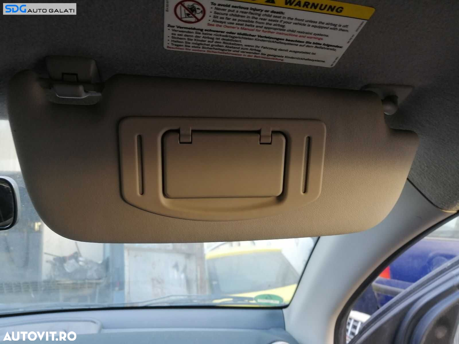 Parasolar Dreapta Smart Forfour W454 2004 - 2006 [0804] - 2
