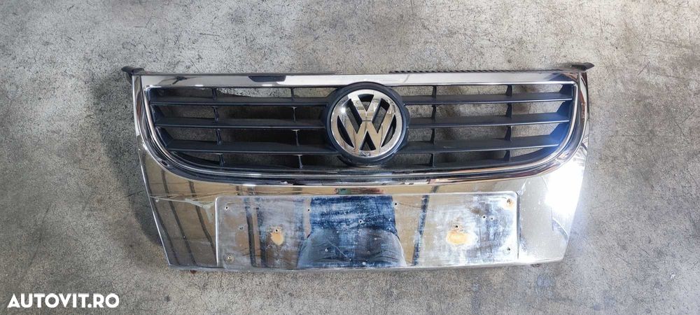 Grila bara fata volkswagen vw touran 1T2 1.9 BLS cromata - 1