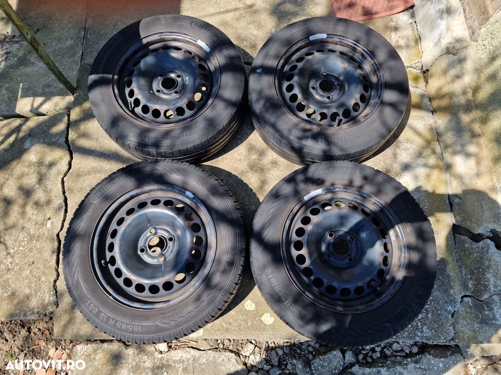 185 65 R 15 jante tabla cu cauciucuri de vara 4 x 100 ~ ET39 DOT 19/15 - 8