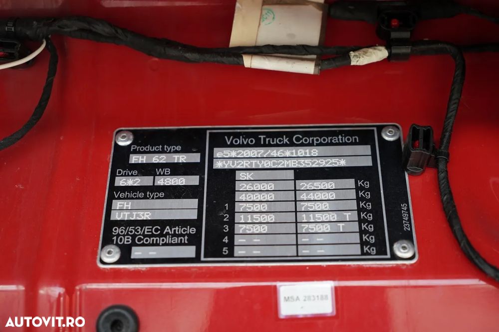 Volvo FH 460 / COMBINAT TANDEM / 120 M3 / TRANSITION / I-SAVE / I-PARK COOL / DIRECȚIE CU AX RIDICAT / WIELTON - 36