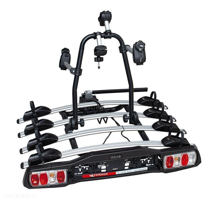 Platforma bagażnik na hak 4 rowery Steinhof VETURO 4 IV ODCHYLANA - 4