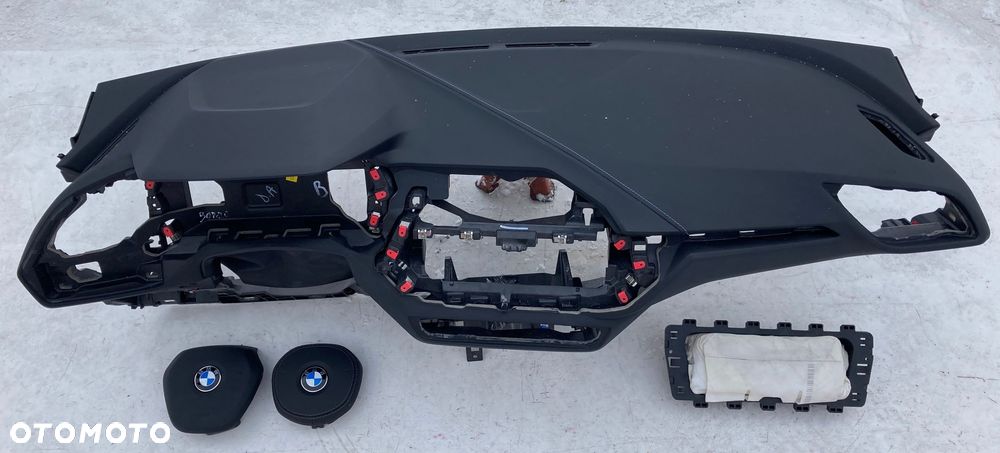 BMW 1 F40 F44 M DESKA KONSOLA KOKPIT PULPIT PÓŁKA PARAPET PODUSZKI AIRBAG PASY PAS KURTYNA KURTYNY FOTELA - 2