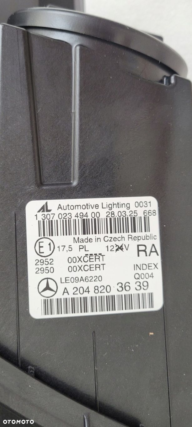 LAMPA PRAWA MERCEDES C-KLASA W204 ILS LIFT 2011- XENON A2048204439 NOWA - 9