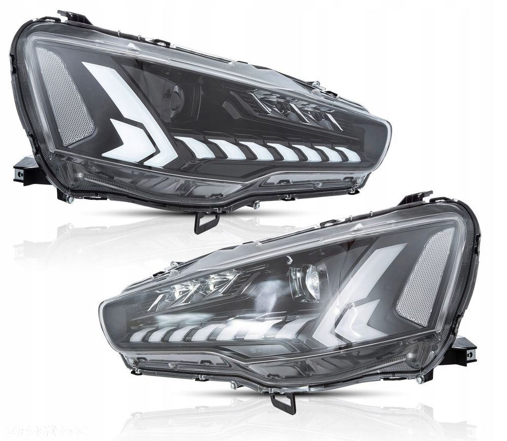 Reflektory Lampy kpl Vland Full LED Tuning Black Mitsubishi Lancer VIII 8 - 1