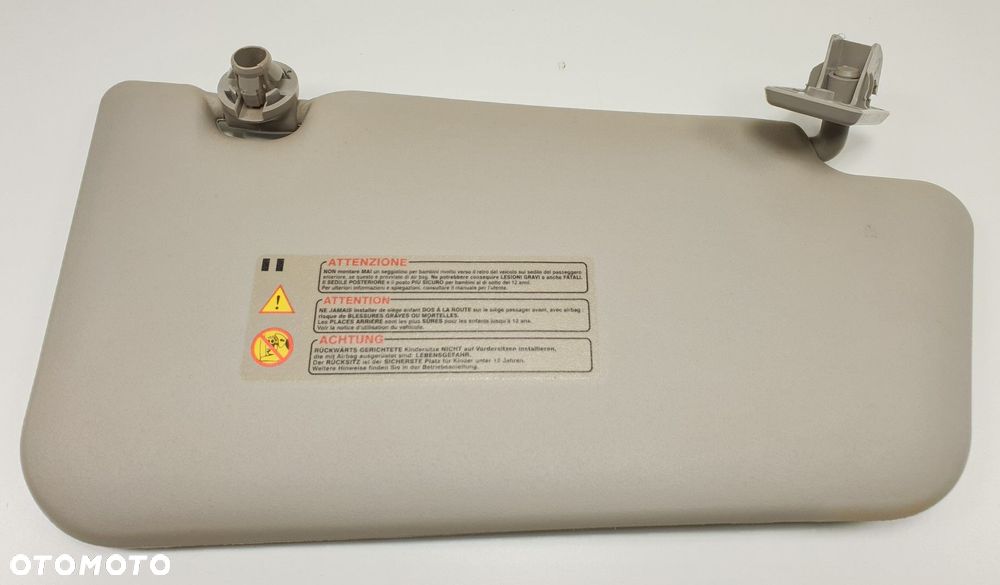 SŁONECZNIK OSŁONA PRAWA NISSAN MICRA K12 EUROPA - 1