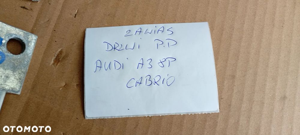 Zawias zawiasy drzwi prawy przód para Audi A3 8P LY9C - 8