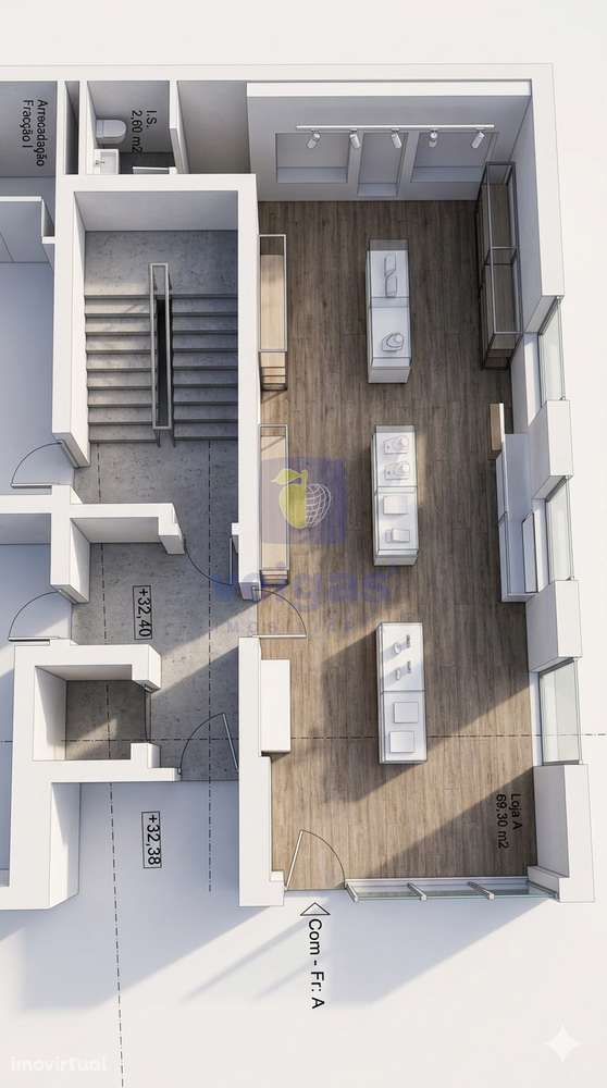 Loja Ampla junto ao Colégio Rainha D. Leonor - Grande imagem: 5/6