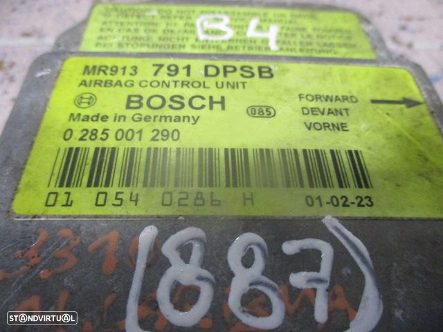 Modulo Airbag MR913791 0285001290 MITSUBISHI CARISMA HATCHBACK FASE 2 2001 1.9 DID 115CV 5P PRETO - 4