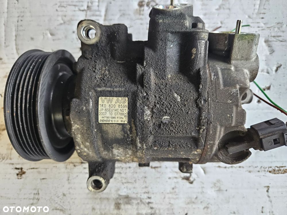 VW Golf  Passat B6 Seat Altea Audi A3 1.4  TSI 1.6 MPI FSI kompresor sprężarka klimatyzacji   1K0820859T  1K0820803 N P F - 7
