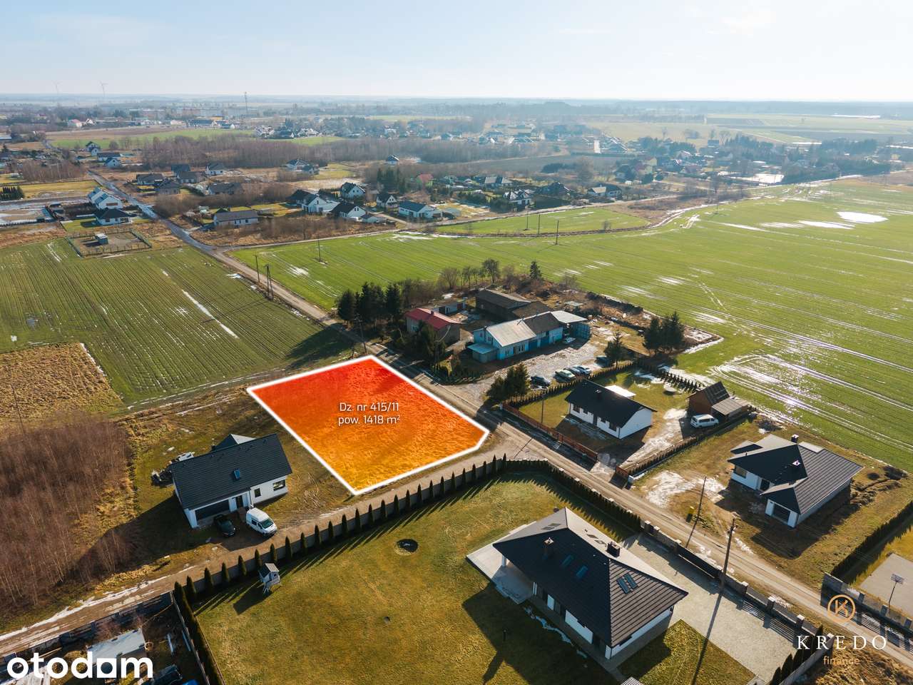 Działka budowlana 1418 m² | Kołdowo | Media | WZ | Spokojna okolica - Pełny obrazek: 3/20