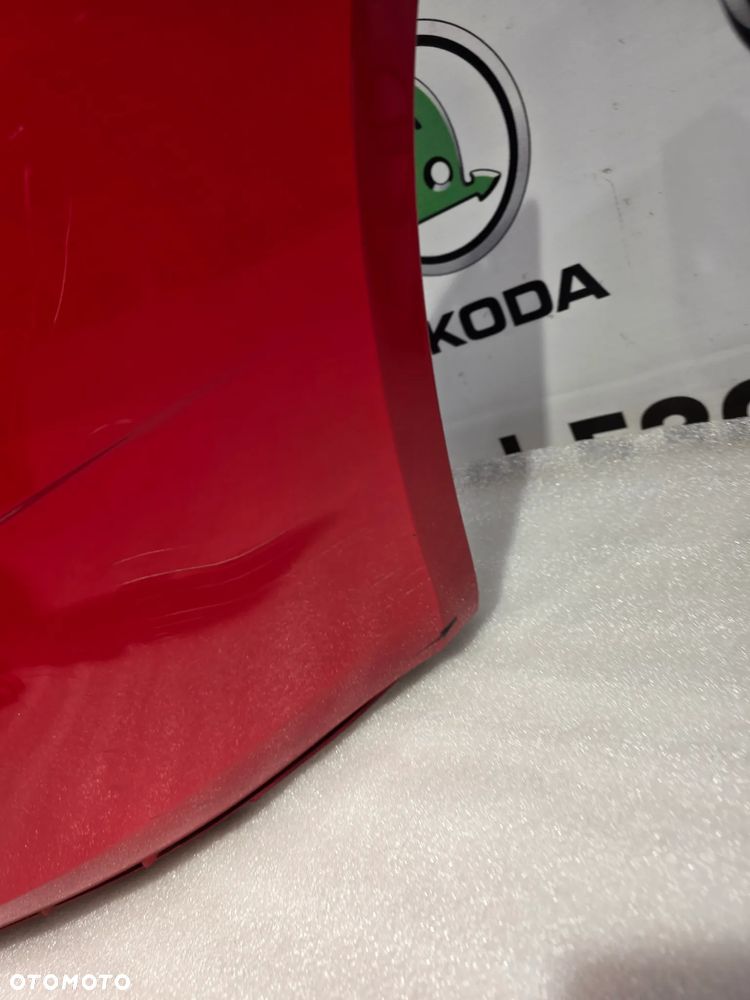 SKODA ROOMSTER / FABIA II 07-10 5J0 ZDERZAK PRZEDNI PRZÓD ŁADNY KOLOR CZERWONY + ATRAPA + KRATKA NR 5J0807221 NR AUKCJI NZ2051 - 28