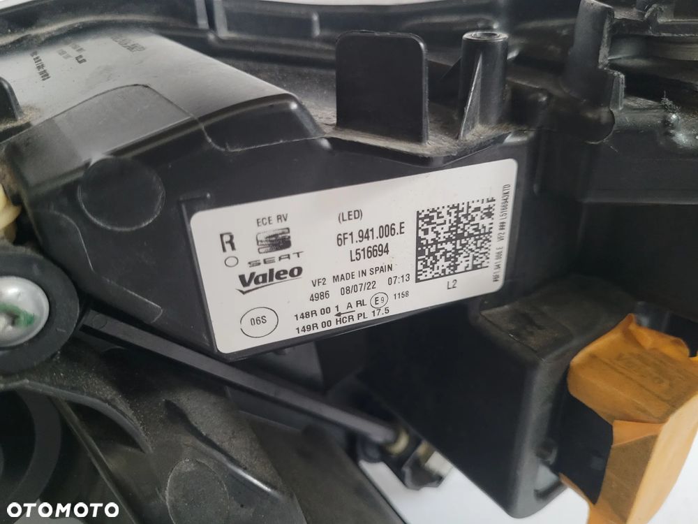 Seat Ibiza V 6F1 lift lampa przód prawa full led - 10