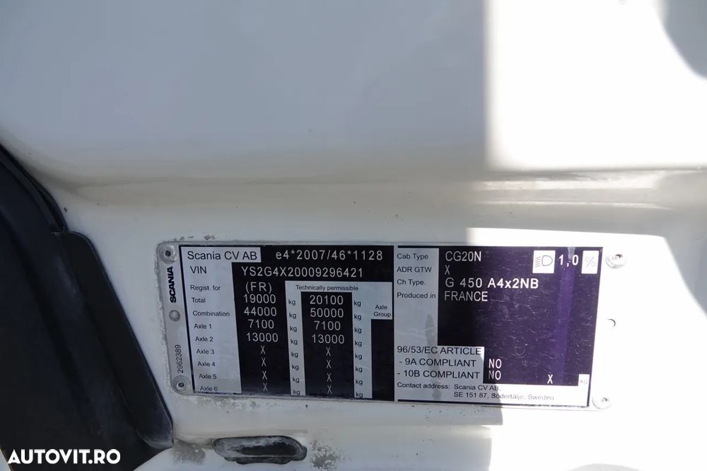 Scania R 450 / RETARDER / LOW CAB / HIDRAULIC / FULL AIRMAIC / ANVELOPE 100% / DUPA CONTRACTUL DE SERVICE - 36