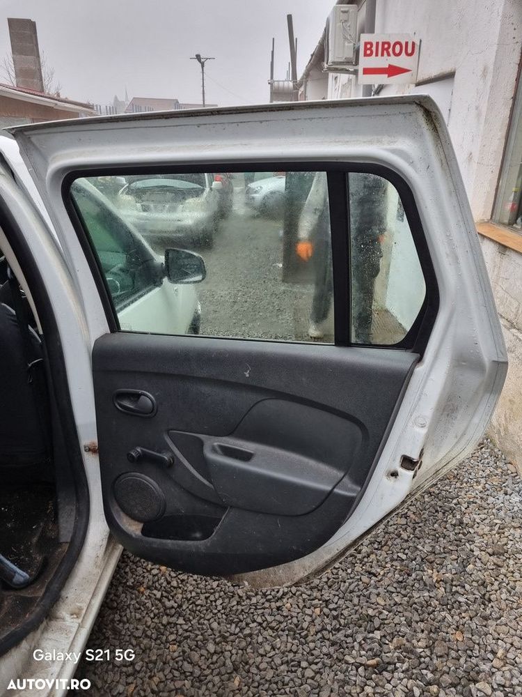 Usa Dreapta Spate Dacia Dacia Logan II MCV 2013 - 2016 SUV 4 Usi Blanc Glacier DV369 ... - 3