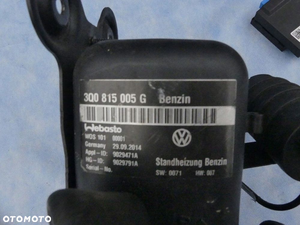 dw passat b8 gte webasto sterownik pilot uchwyt 3q0815005g 3q09635133 - 3