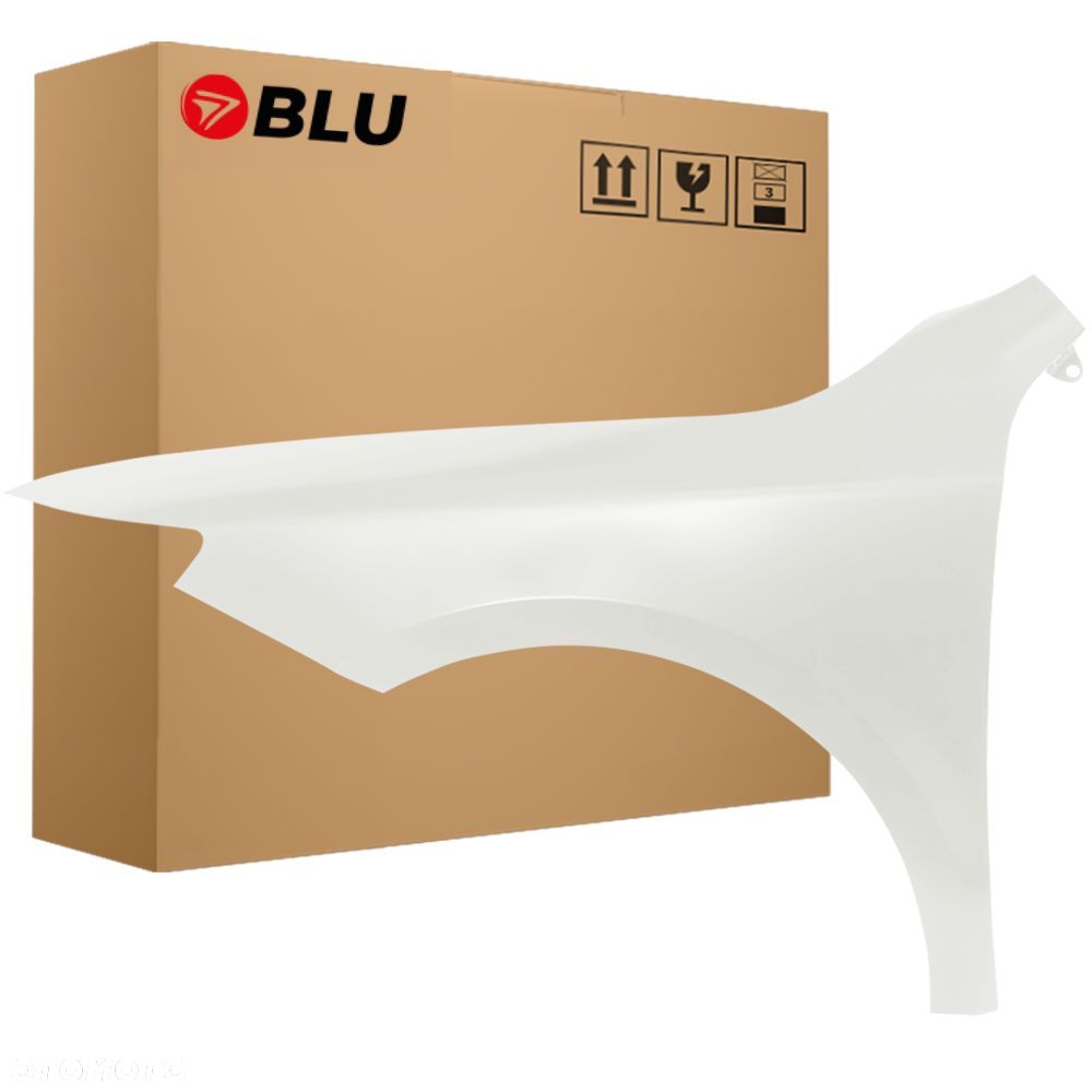 BLU Błotnik SKODA SUPERB II 3T LIFT LF9E lewy biały 13-15 przód CandyWeiss - 1