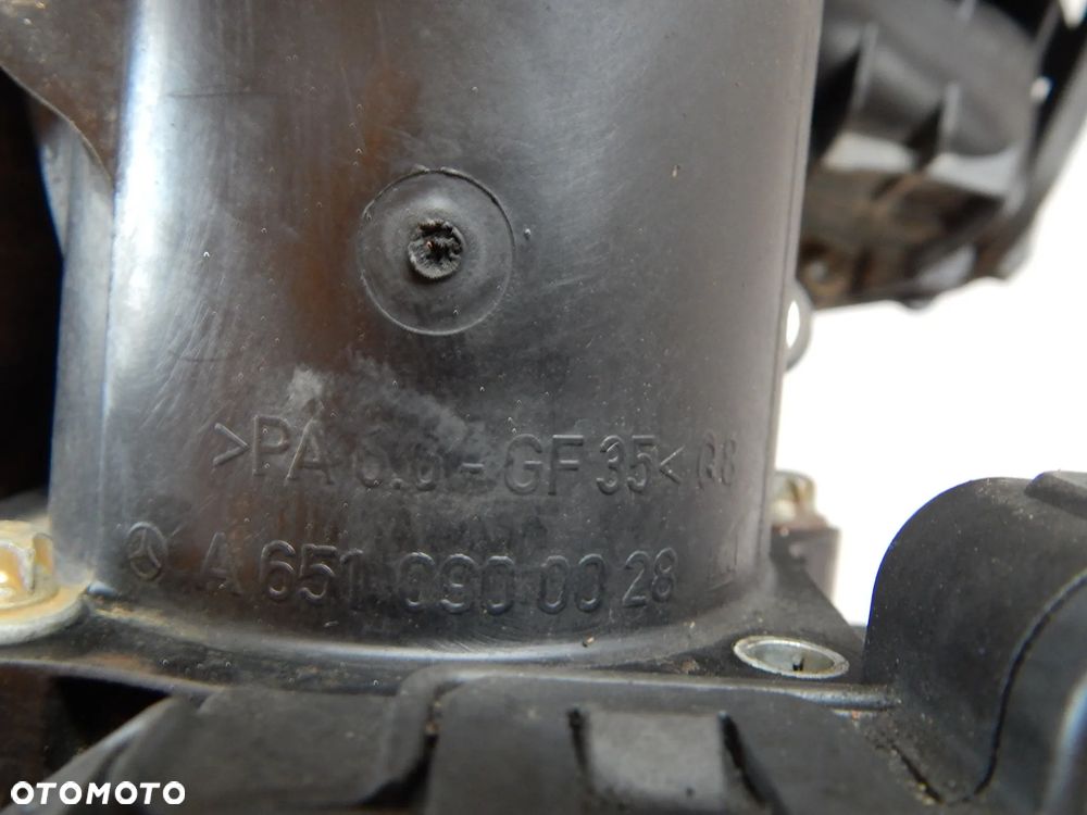 Kolektor ssący przewód rura przepustnica 2.2 CDI 651 Mercedes Sprinter 906 vito viano 639 W212 w204 compass 09-14  Łuków części - 6