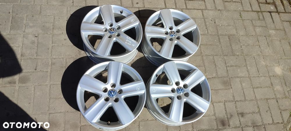 FELGI 5x100 6.5Jx16 CALI ET 43 6Q0601025 S VW POLO FOX SEAT IBIZA ARONA SKODA FABIA RAPID ROOMSTER 4 SZTUKI KOMPLET - 1