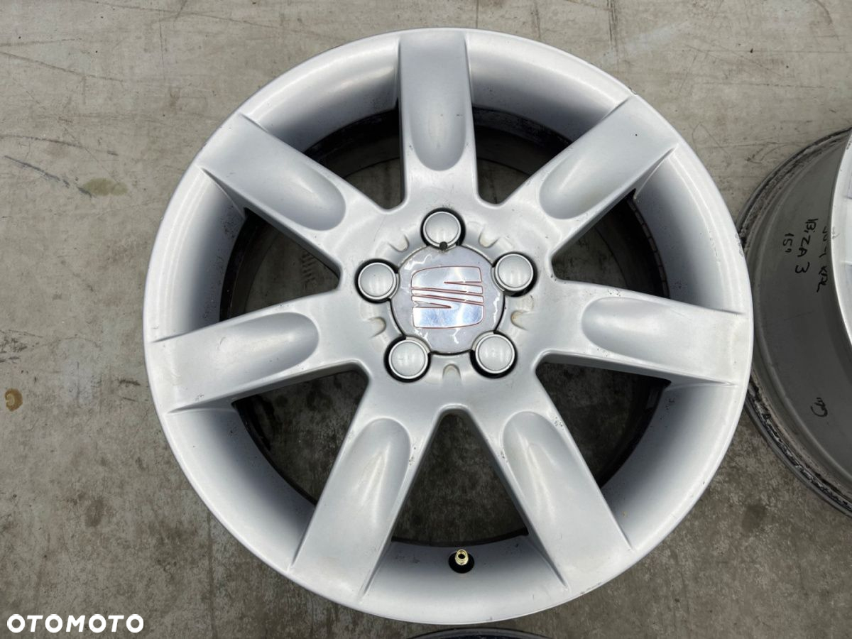 Felga Seat Ibiza 3 III 6L Cordoba II 6jx15 5x100 ET43 felgi aluminiowe 15 cali KOMPLET 6l0601025k - 8