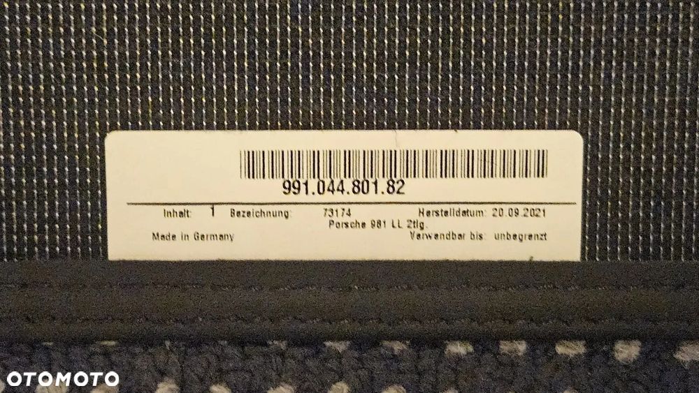 Dywaniki Porsche 911/718 99104480182 - 11
