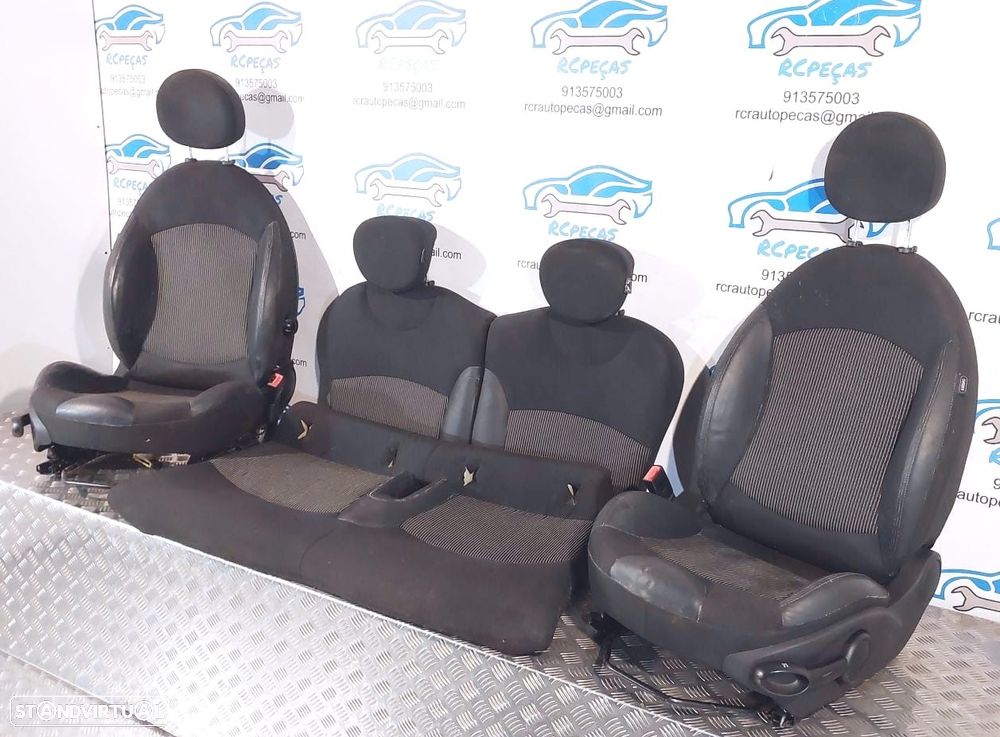 BANCO BANCOS MINI COOPER S R56 MINI ONE D COOPER D PELE TECIDO AIRBAG QUARTELA QUARTELAS - 4