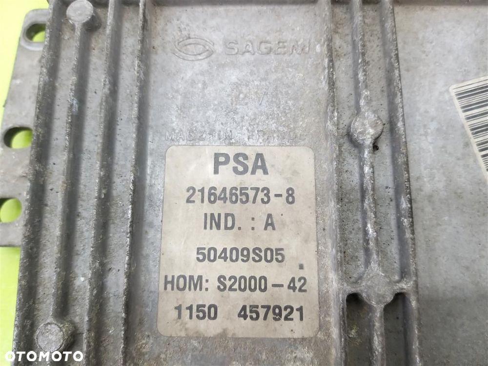 Komputer sterownik silnika Peugeot 206 1998-2009 1,4 BENZYNA 9643785080 - 2