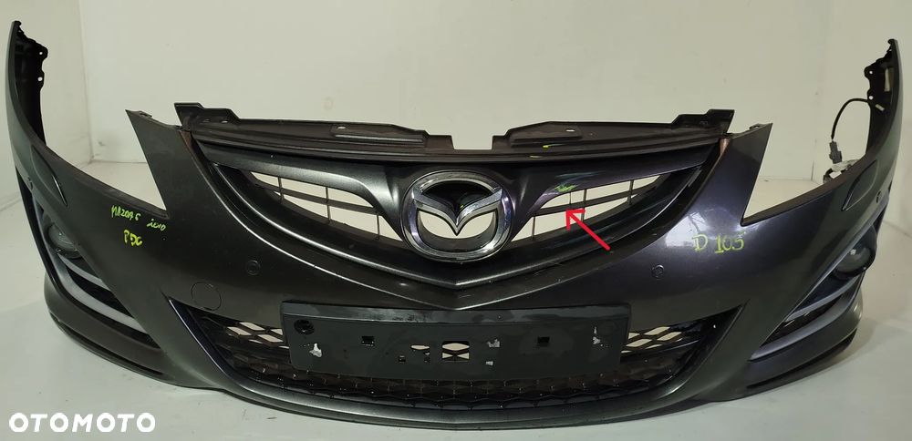 Zderzak przedni przód grill MAZDA 6 GH lift 10-12 SPRYSKI PDC - 4