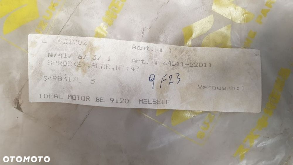 Zębatka napędowa tył Suzuki DR350 RGV250  64511-22D11 - 7