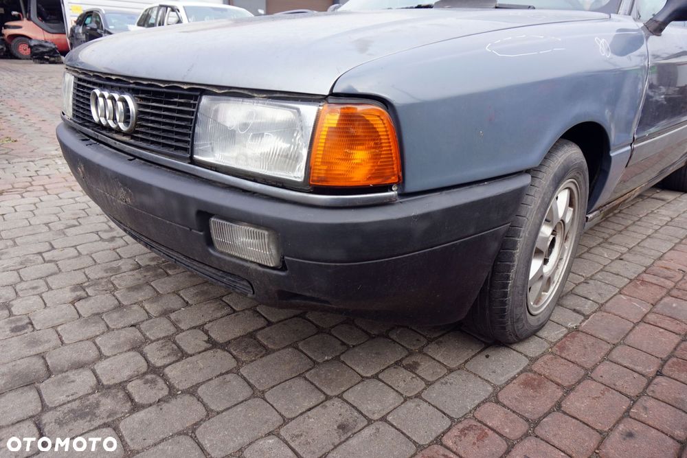 MASKA ZDERZAK BŁOTNIKI LAMPY 80 B3 LY7P  AUDI 1986-1991 SZARY PRZÓD KOMPLETNY - 24