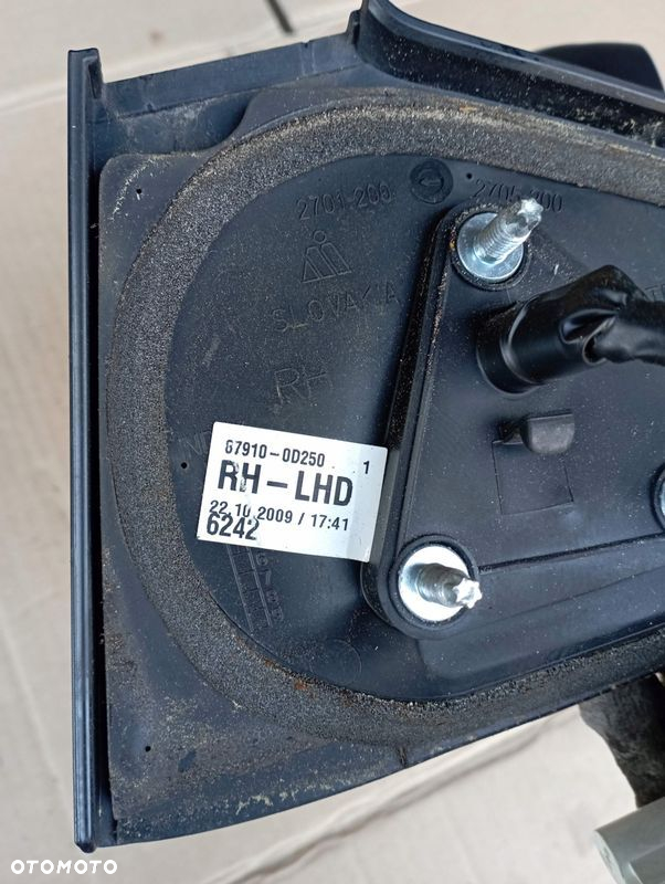 TOYOTA YARIS II 2 LUSTERKO PRAWE 3 PIN EUROPA 87910-0D250 - 6