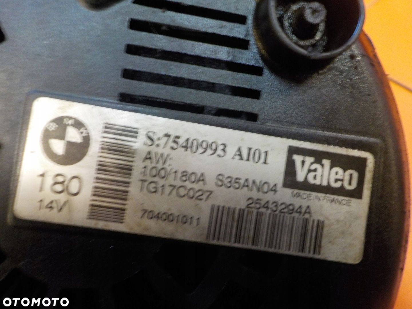 BMW X5 E53 E65 4.4 B V8 05r 320KM N62 alternator 7540993 - 5