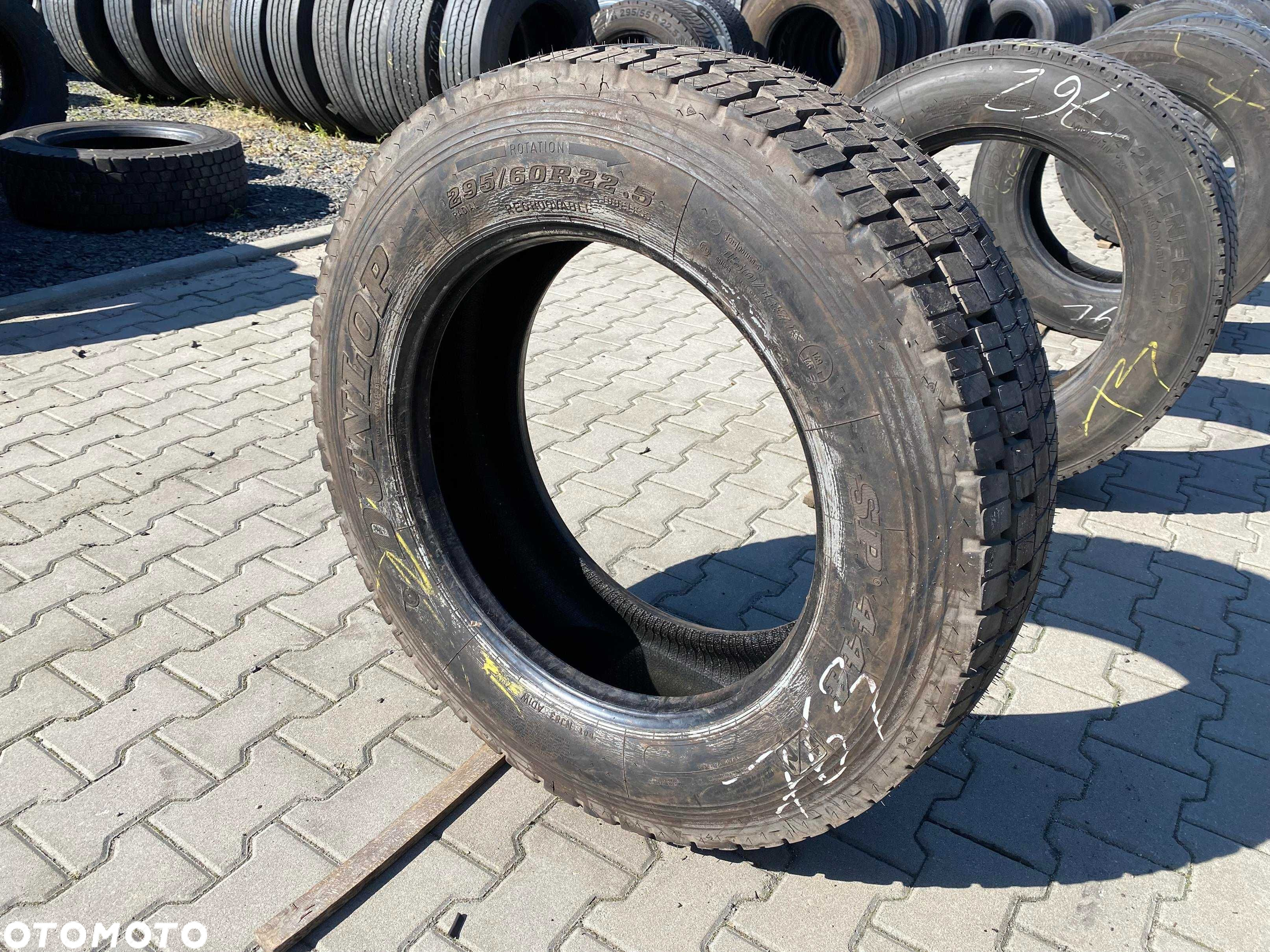 Opona 295/60R22.5 DUNLOP SP444 Napędowa 100% Bieżnika - 4