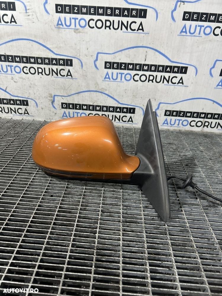 Oglinda dreapta AUDI Q3 2011 - 2018 4 Usi Portocaliu (1184) Fara rabatare - 1