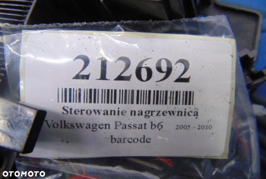 VOLKSWAGEN PASSAT B6 2.0TFSI PANEL STEROWANIE NAGRZEWNICĄ - 6